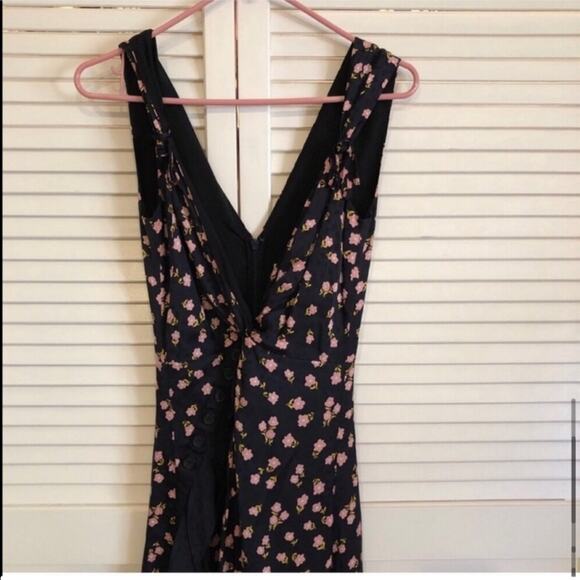 Self-Portrait Twisted Floral-Print Satin-Jacquard Maxi Dress - Picture 10 of 12